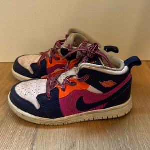 Toddler 9c girls pink purple Jordan’s!